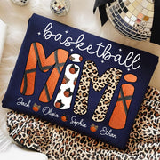 Personalized Basketball Mama Shirt, Custom Basketball Sports Grandma Nickname Shirt