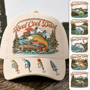 Reel Cool Dad - Personalized Cap For Fishing Dad Grandpa - Perfect Family Gift NA04