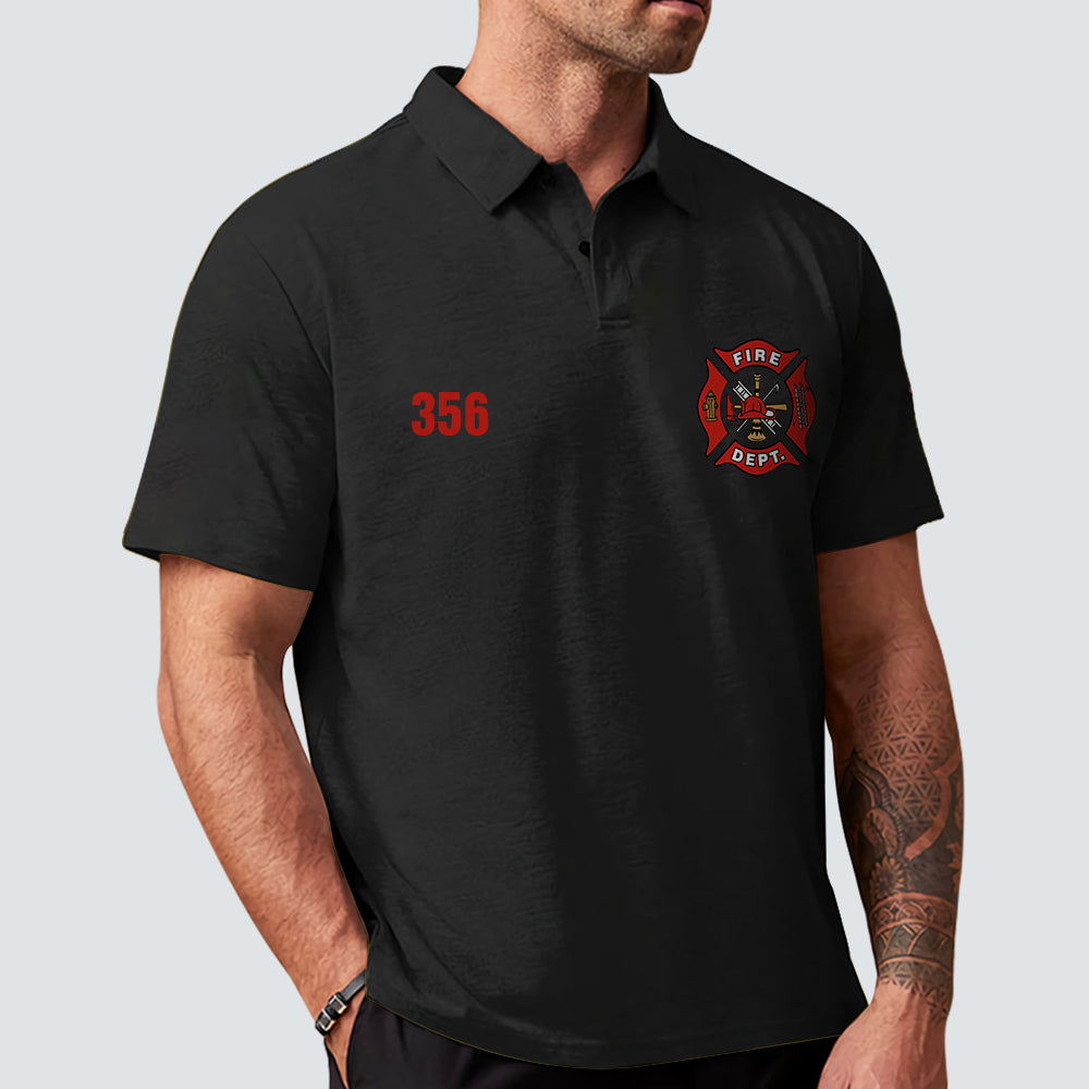 Personalized Firefighter Shirts Custom Name And Number Fireman All Over Print Shirt