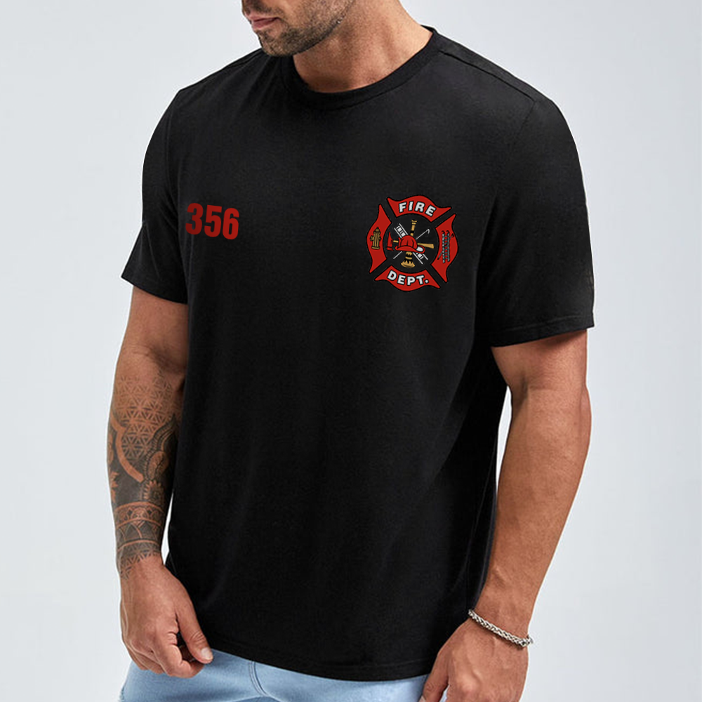 Personalized Firefighter Shirts Custom Name And Number Fireman All Over Print Shirt