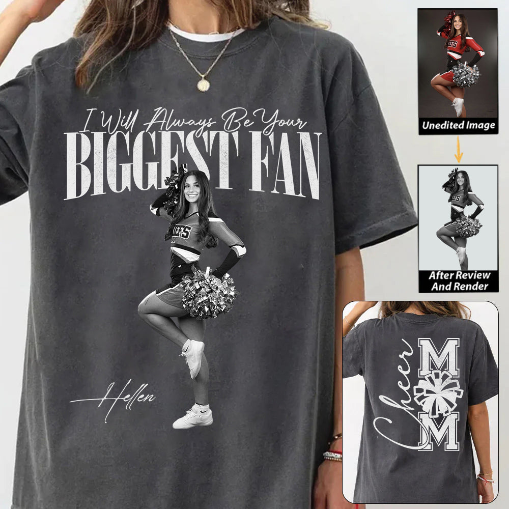 I'll Always Be Your Biggest Fan - Washed Tee Retro Bootleg Shirt For Cheerleading Vr2 Na02 Do99