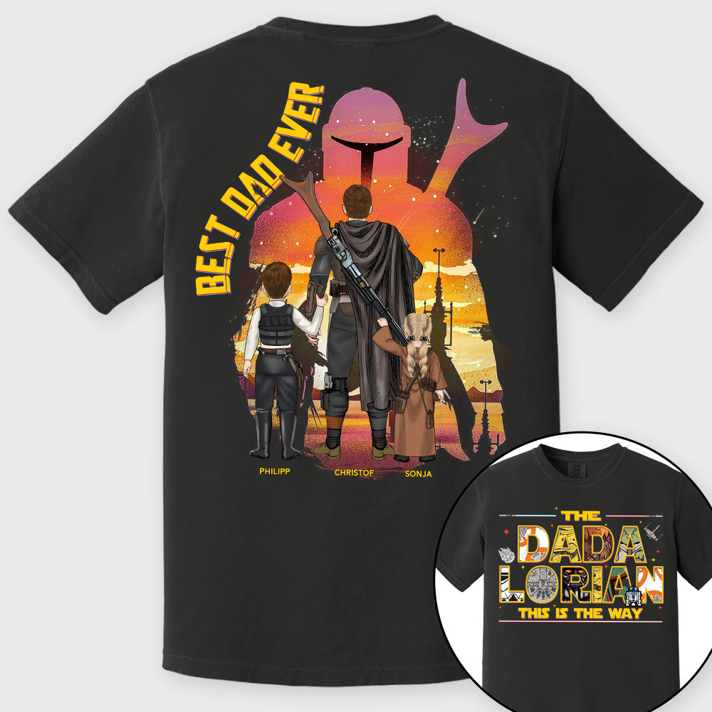 The Dadalorian This Is The Way - Personalized Shirt Custom Nickname With Kids Gift For Dad 2026 Vrs2 T1807