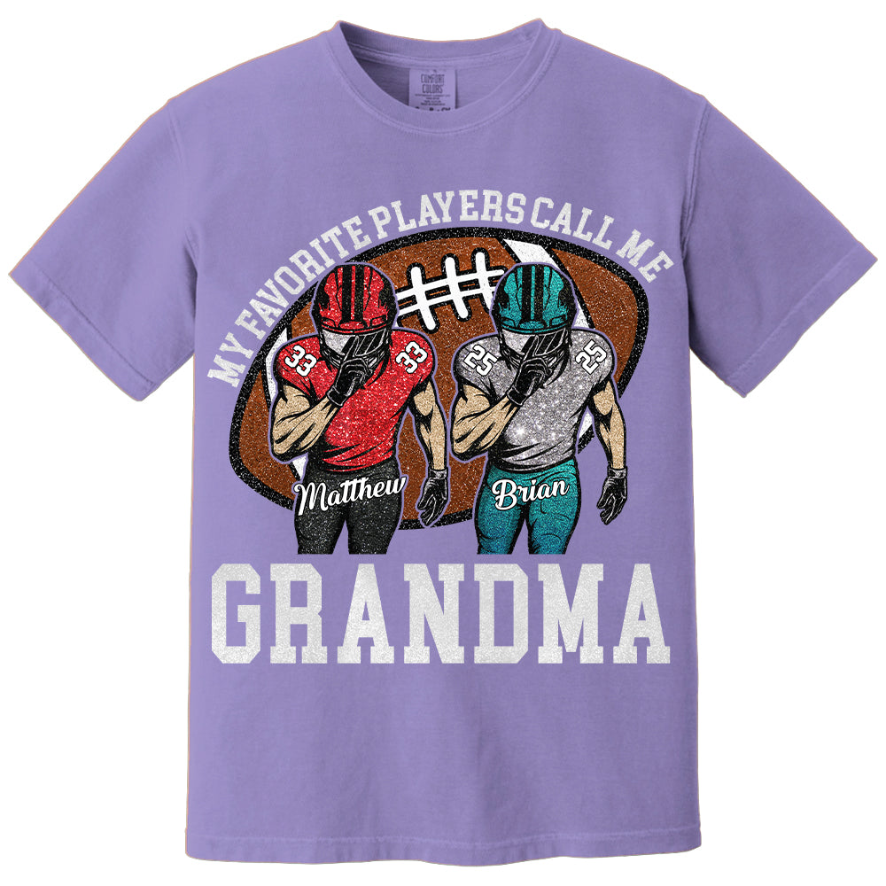 My Favorite Player Call Me Mom Grandma Personalized Football Mom Grandma Shirt Gift For Sport Family T1807 TH23