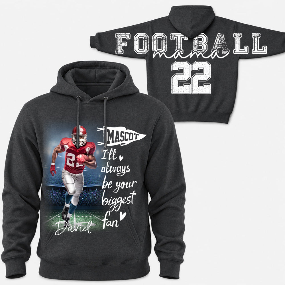 Football Mama - Personalized Shirt For Football Lover - Custom Photo Football Player NA04 VH01
