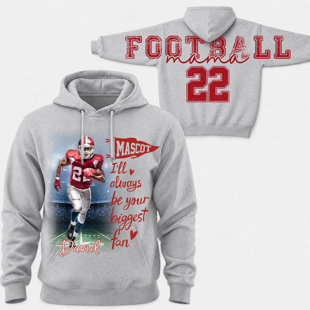 Football Mama - Personalized Shirt For Football Lover - Custom Photo Football Player NA04 VH01