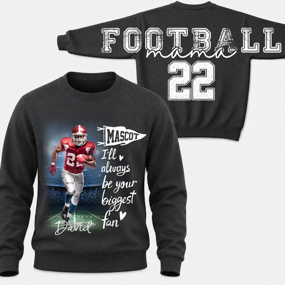 Football Mama - Personalized Shirt For Football Lover - Custom Photo Football Player NA04 VH01
