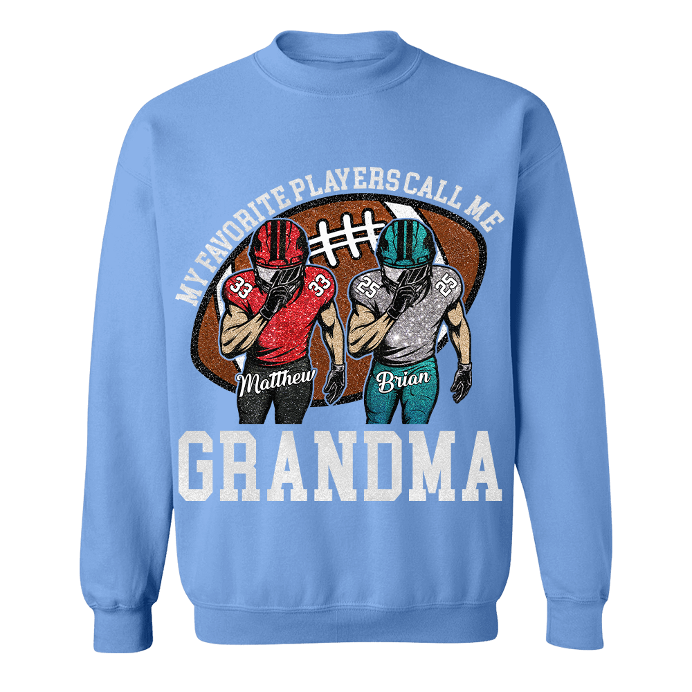 My Favorite Player Call Me Mom Grandma Personalized Football Mom Grandma Shirt Gift For Sport Family T1807 TH23