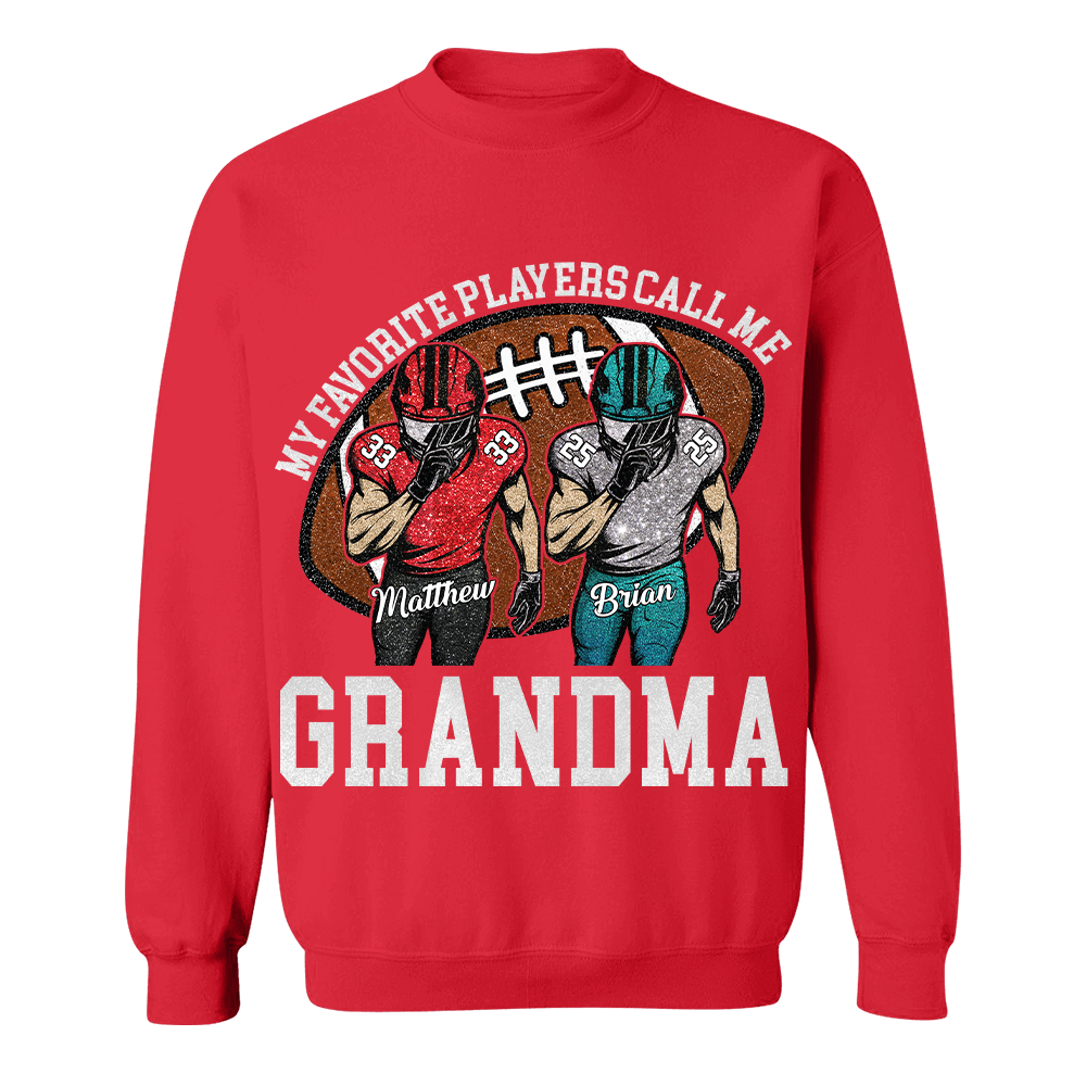 My Favorite Player Call Me Mom Grandma Personalized Football Mom Grandma Shirt Gift For Sport Family T1807 TH23