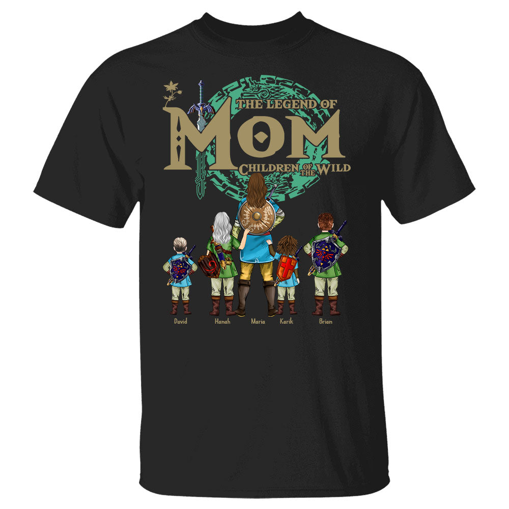 Custom The Legend of Mom Children Of The Wild Shirt - Best Mom Ever - Mother's Day 2025 Personalized Shirt