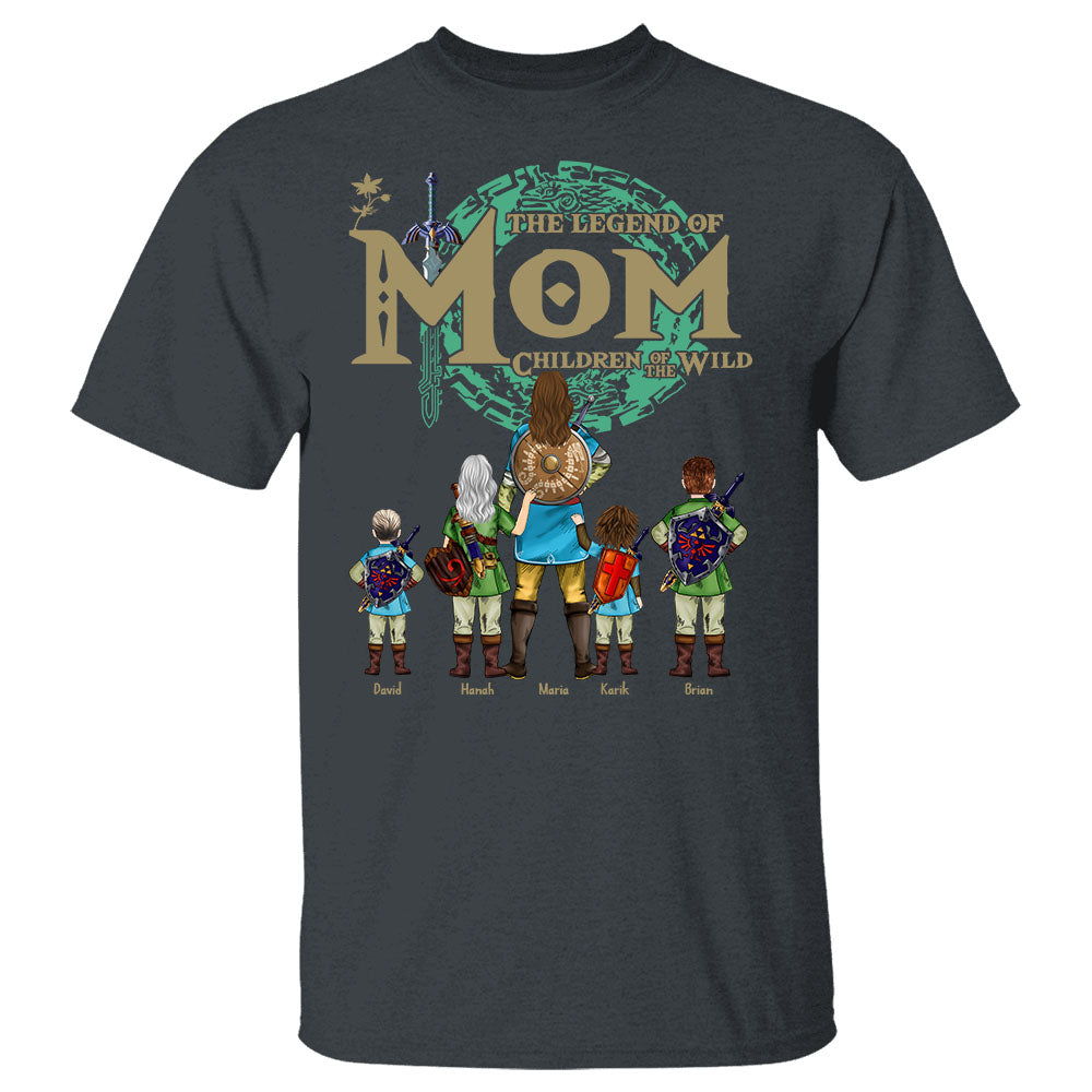 Custom The Legend of Mom Children Of The Wild Shirt - Best Mom Ever - Mother's Day 2025 Personalized Shirt