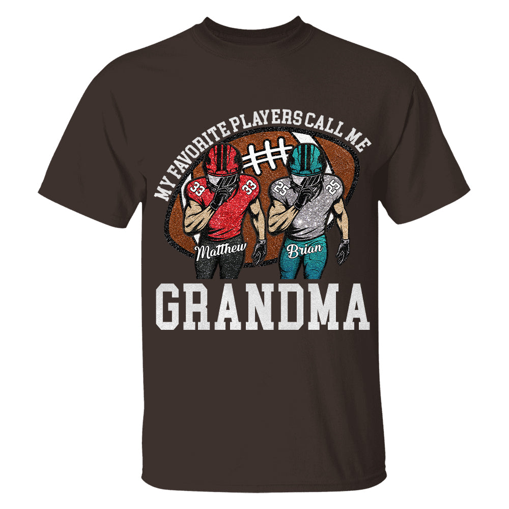 My Favorite Player Call Me Mom Grandma Personalized Football Mom Grandma Shirt Gift For Sport Family T1807 TH23