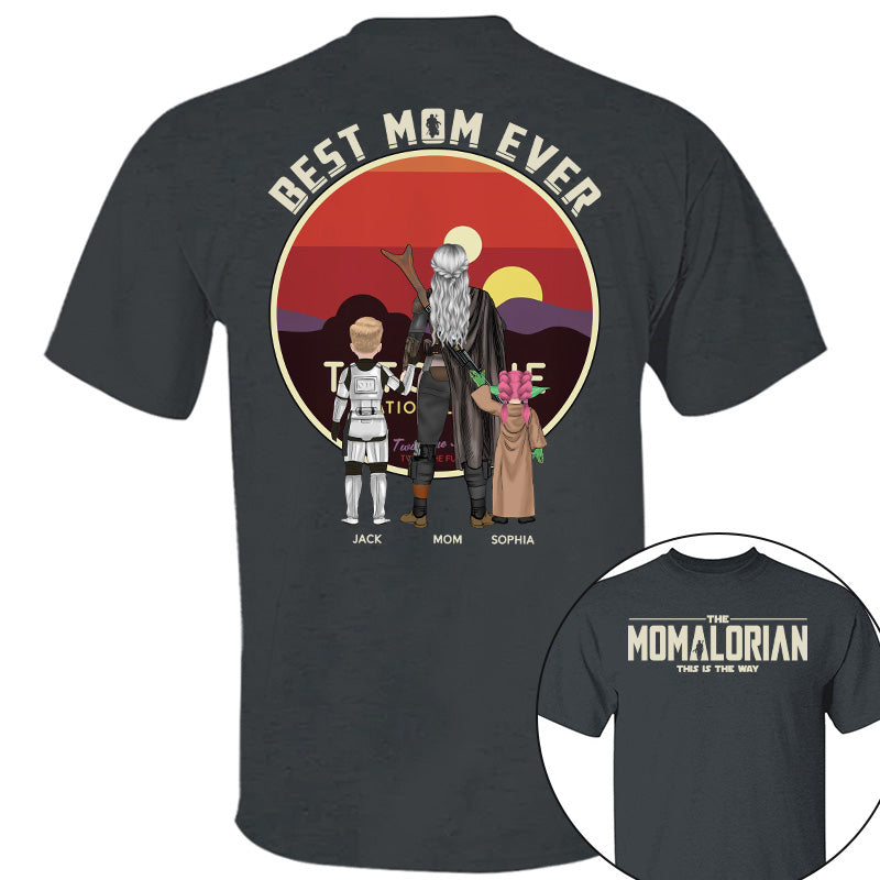 The Mamalorian This Is The Way - Personalized Tatooine Sunset Background Shirt Gift For Mom Pt99