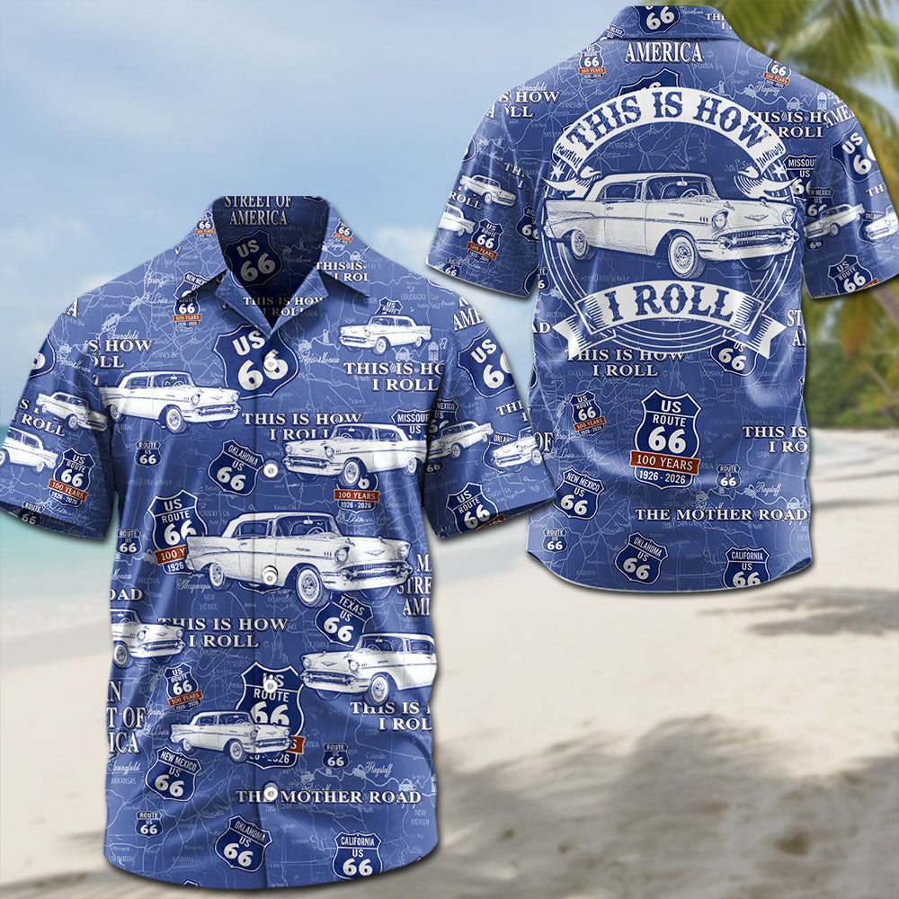 Celebrate 100 Years of Road Route 66 -  Custom Vehicle Photo Hawaiian Shirt A2110 Pt99