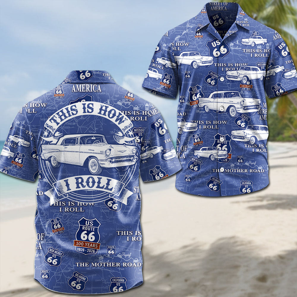 Celebrate 100 Years of Road Route 66 -  Custom Vehicle Photo Hawaiian Shirt A2110 Pt99