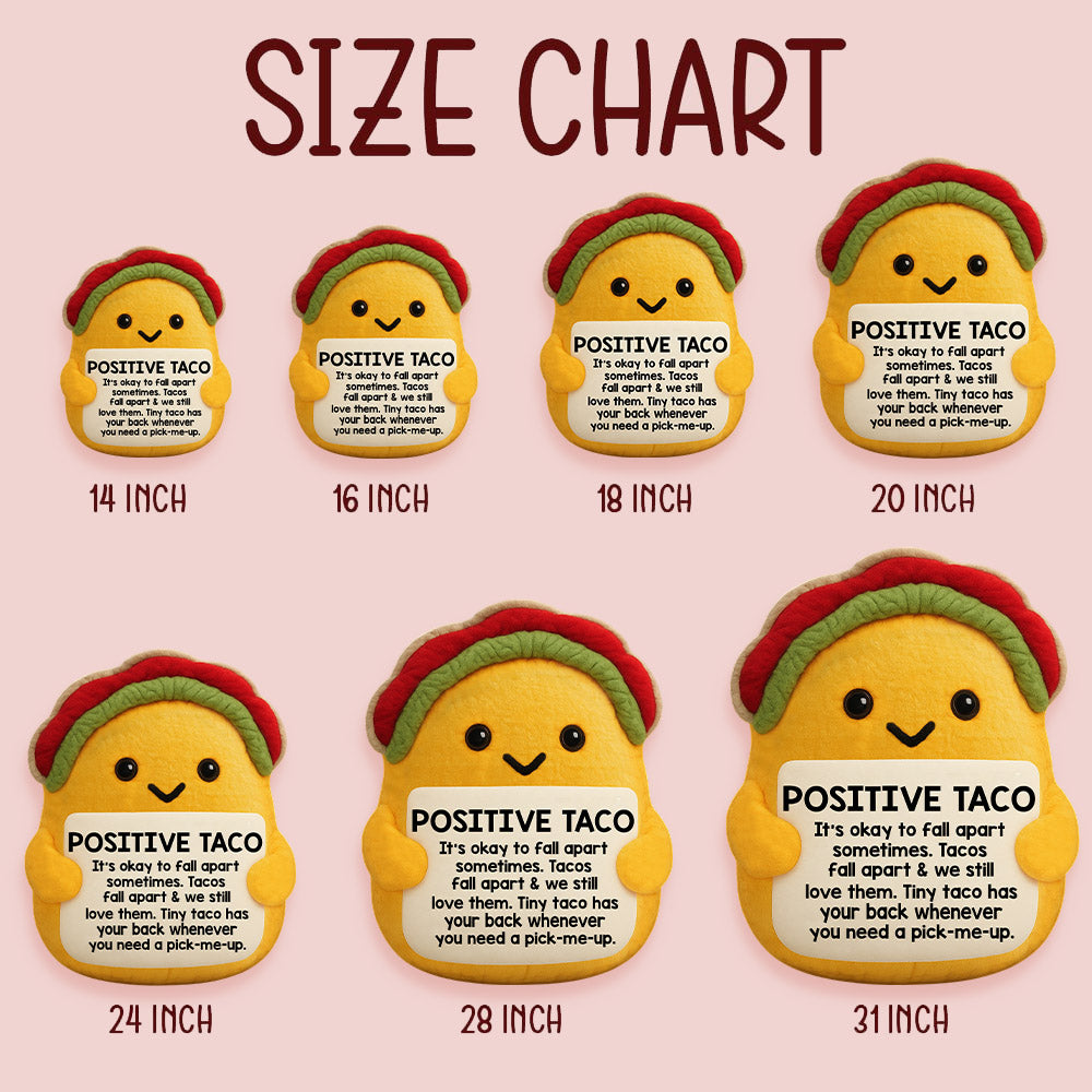 Custom Ugly Plush Taco Pillow, Personalized Emotional Support Gift, Christmas, Birthday, Thanksgiving & Stocking Stuffer Idea Nh00