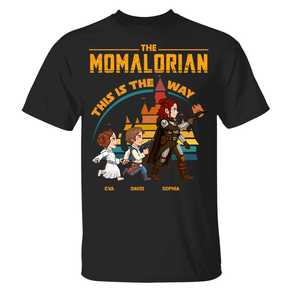 The Momalorian This Is The Way - Personalized Shirt Gift For Mom Pt99