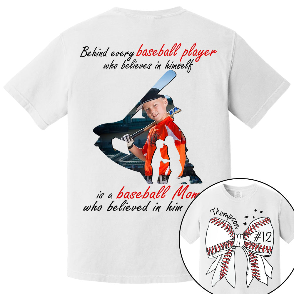 Baseball Mom Shirt, Personalized Baseball Shirt, Gift For Baseball Lover NA04 Li29