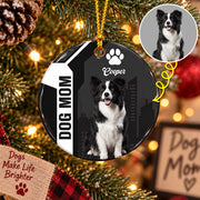 Personalized Dog Mom Christmas Ornament, Custom Pet Photo Ornament, Dog Lover Christmas Gift T1807 T24