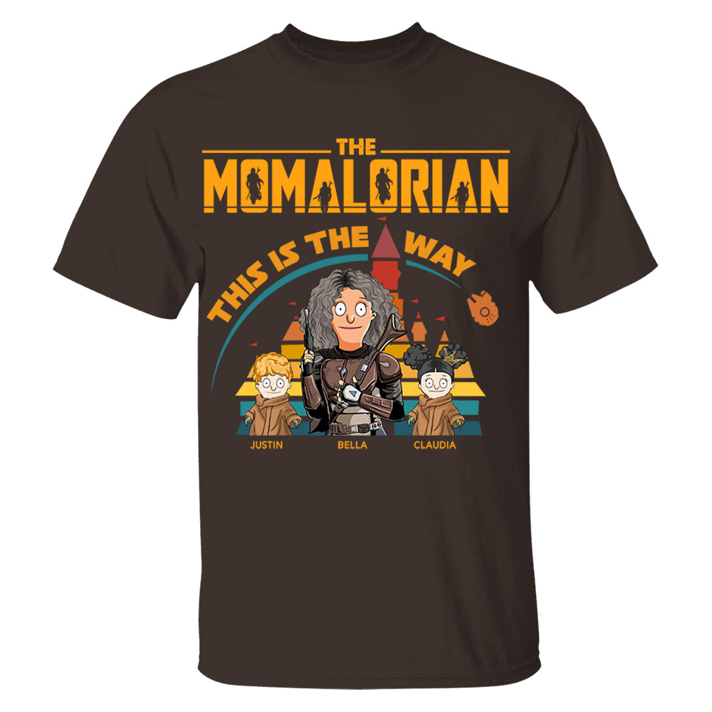 The Momalorian This Is The Way - Personalized Shirt For Mom Dad Pt99
