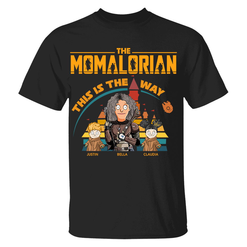 The Momalorian This Is The Way - Personalized Shirt For Mom Dad Pt99