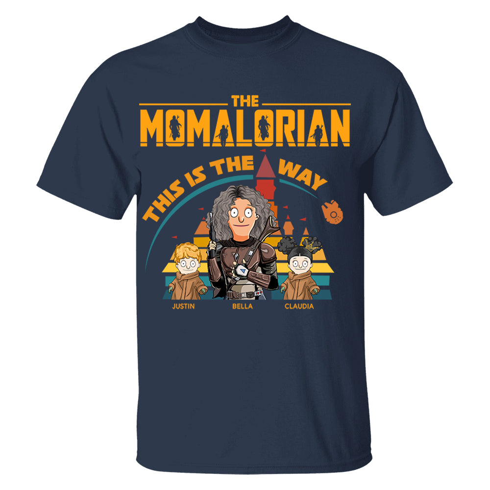 The Momalorian This Is The Way - Personalized Shirt For Mom Dad Pt99