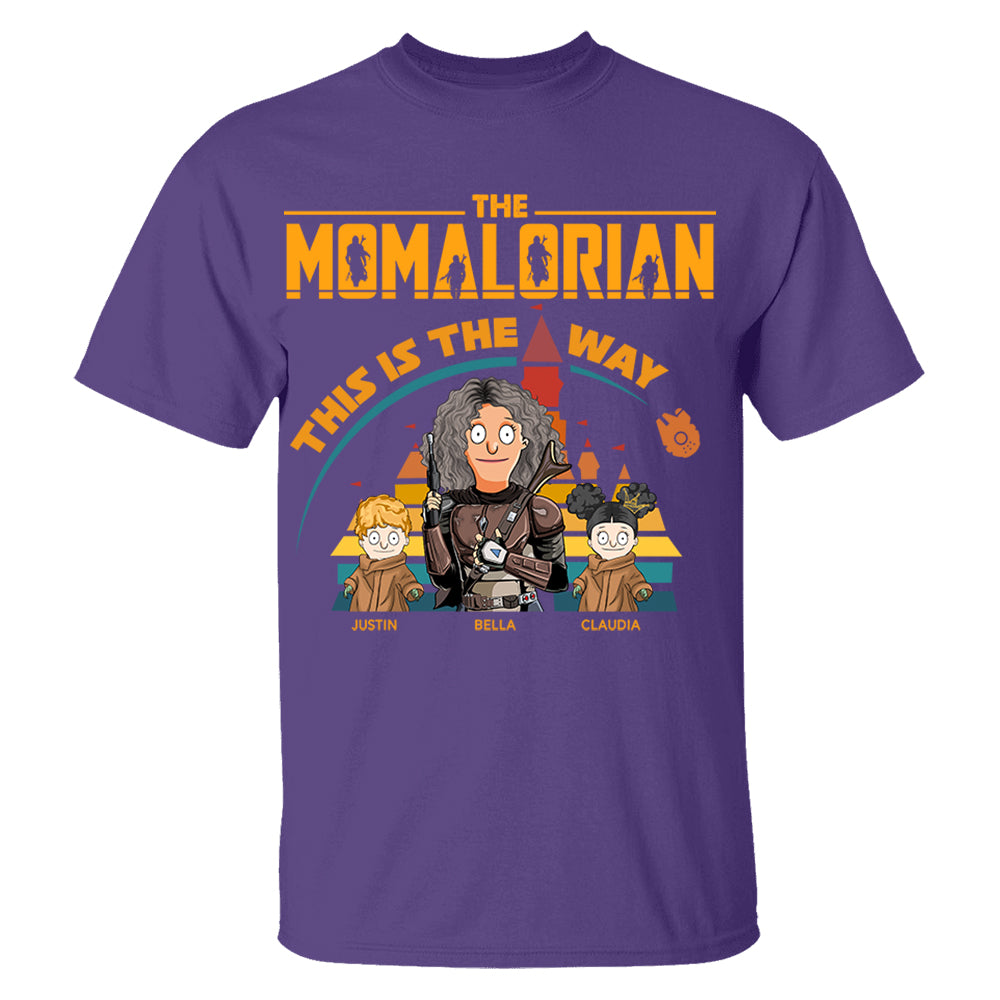 The Momalorian This Is The Way - Personalized Shirt For Mom Dad Pt99
