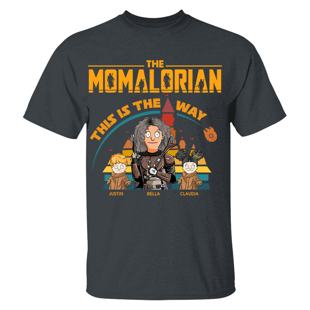 The Momalorian This Is The Way - Personalized Shirt For Mom Dad Pt99