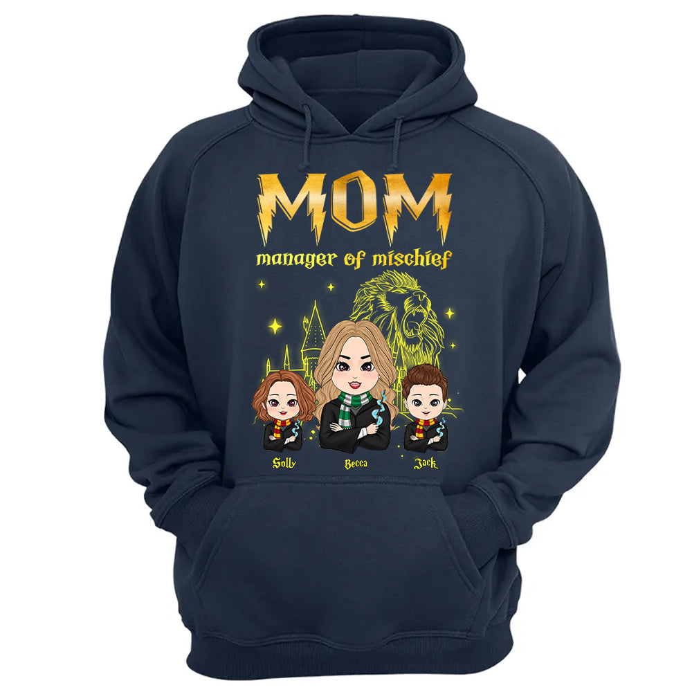 Mom Manager Of Mischief Customized Shirt, Gift For Mother's Day L0411