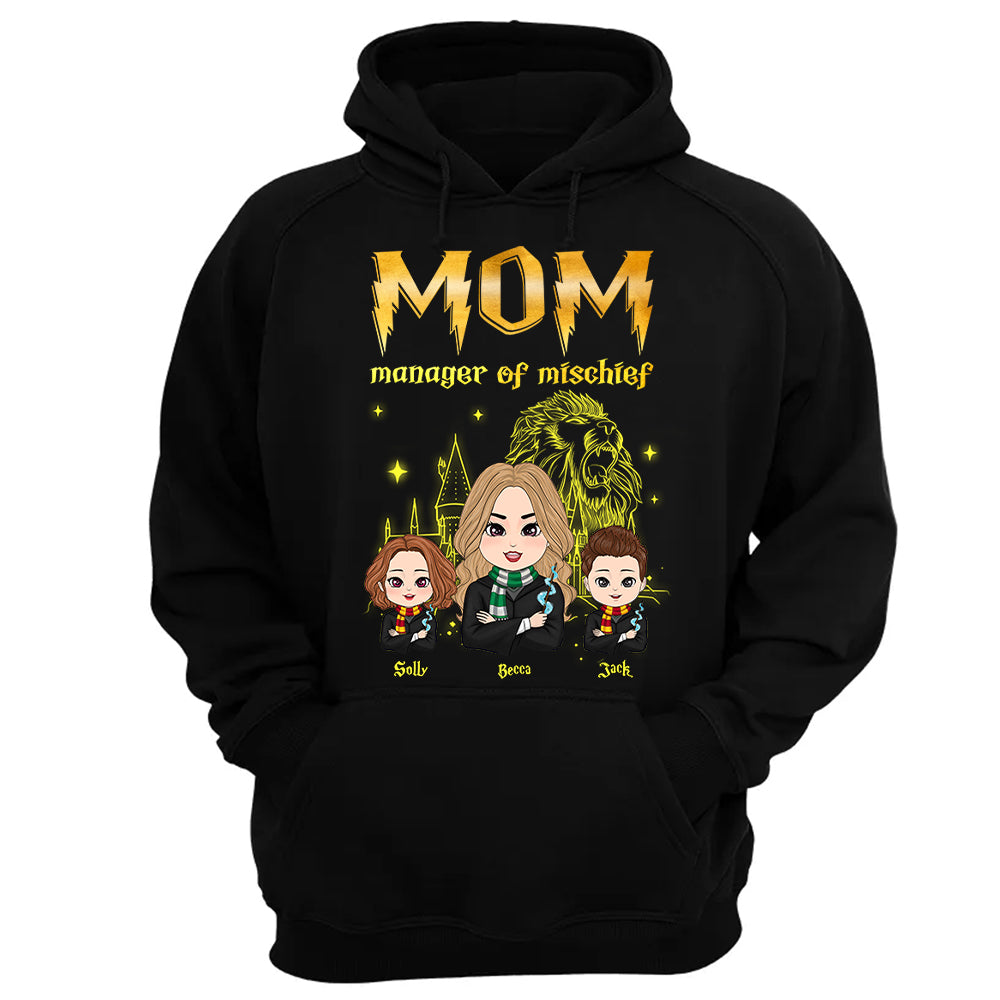 Mom Manager Of Mischief Customized Shirt, Gift For Mother's Day L0411