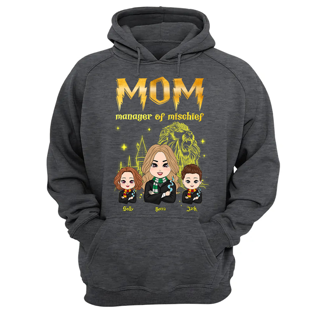 Mom Manager Of Mischief Customized Shirt, Gift For Mother's Day L0411