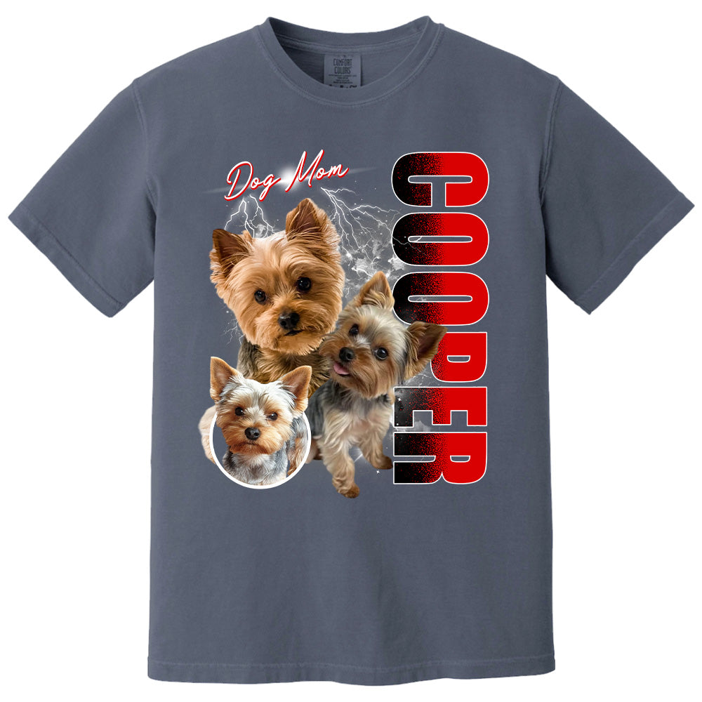 Custom Photo Dog Shirt - Personalized Dog Bootleg Shirt Vrs5 A2110