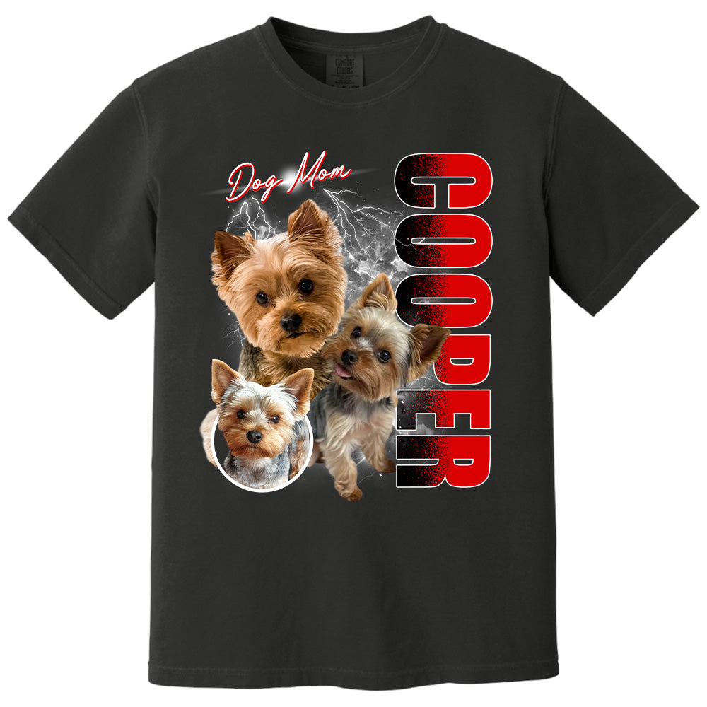 Custom Photo Dog Shirt - Personalized Dog Bootleg Shirt Vrs5 A2110