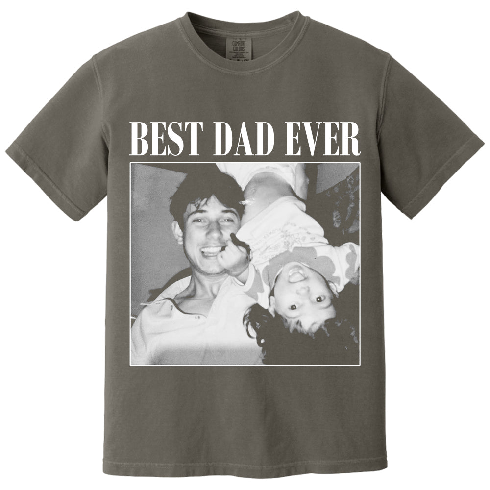 Custom Photo Dad Shirt, Personalised Comfort Colors Dad Shirt, Dad Picture Tshirt , Christmas Gift for Dad, Dad Tee, Dad Gift, Grandpa Gift VH01
