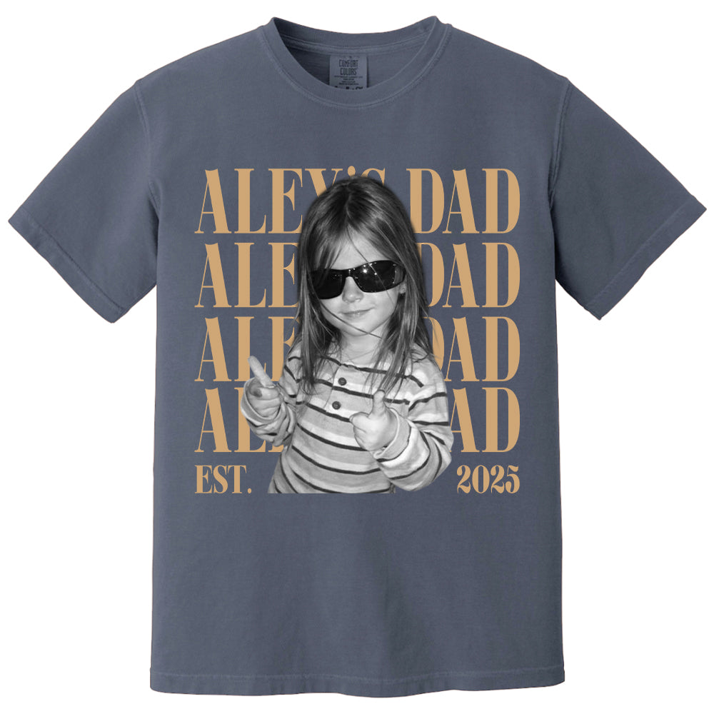 Classic Custom Dad Vintage Photo Shirt: Personalized Fathers Day Shirt With Kids Photo, Funny Dad Shirt, Best Dad Ever Shirt, New Dad Gift T24