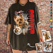 Custom Photo Dog Shirt - Personalized Dog Bootleg Shirt Vrs5 A2110