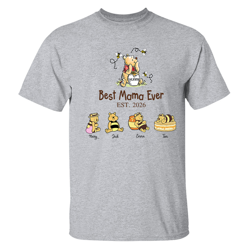 Mama Bear Best Mama Ever,  Mama Est, Personalized Sweatshirt Mama Bear, Grandma Bear, Gifts For Mom, Gift For Grandma, Gifts For Mother's Day