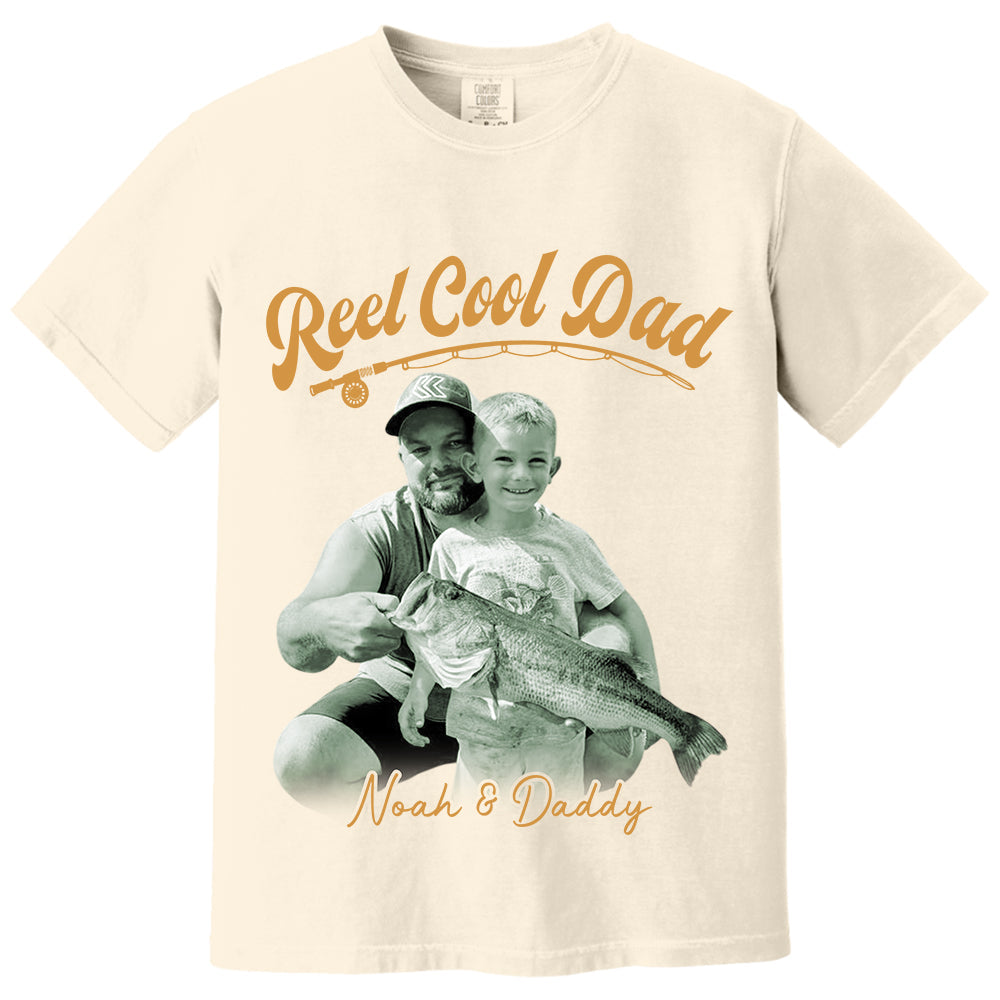 Reel Cool Dad - Personalized Vintage Shirt For Fishing Family - Gifts For Dad NA04 VH01