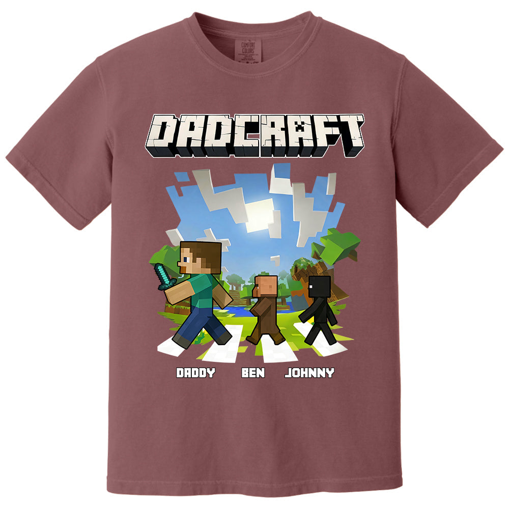 DadCraft, Personalized DadCraft Shirt For Dad With Kids Name, Gift For Father's Day MI209 TH23