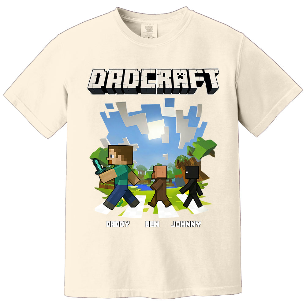 DadCraft, Personalized DadCraft Shirt For Dad With Kids Name, Gift For Father's Day MI209 TH23