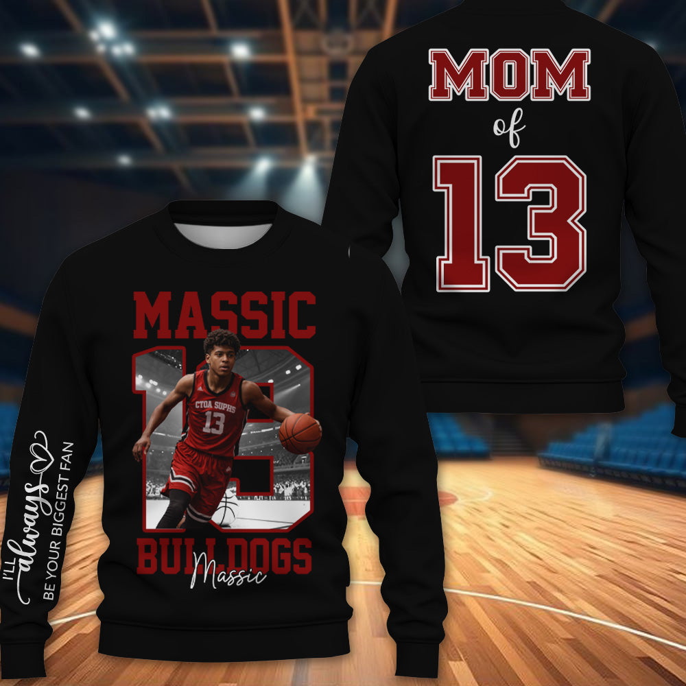 Personalized Basketball Shirt Custom Your Photo Gift For Basketball Mom Grandma Sport Family T1807