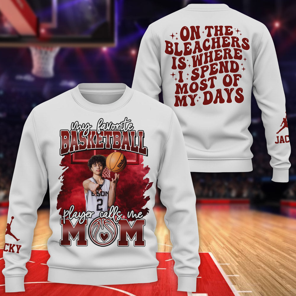 My Favorite Basketball Player Calls Me Mom - Personalized All Over Print Shirt For Basketball Family T1807