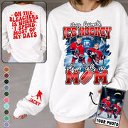My Favorite  Ice Hockey Player Calls Me Mom - Personalized All Over Print Shirt For  Ice Hockey Family T1807