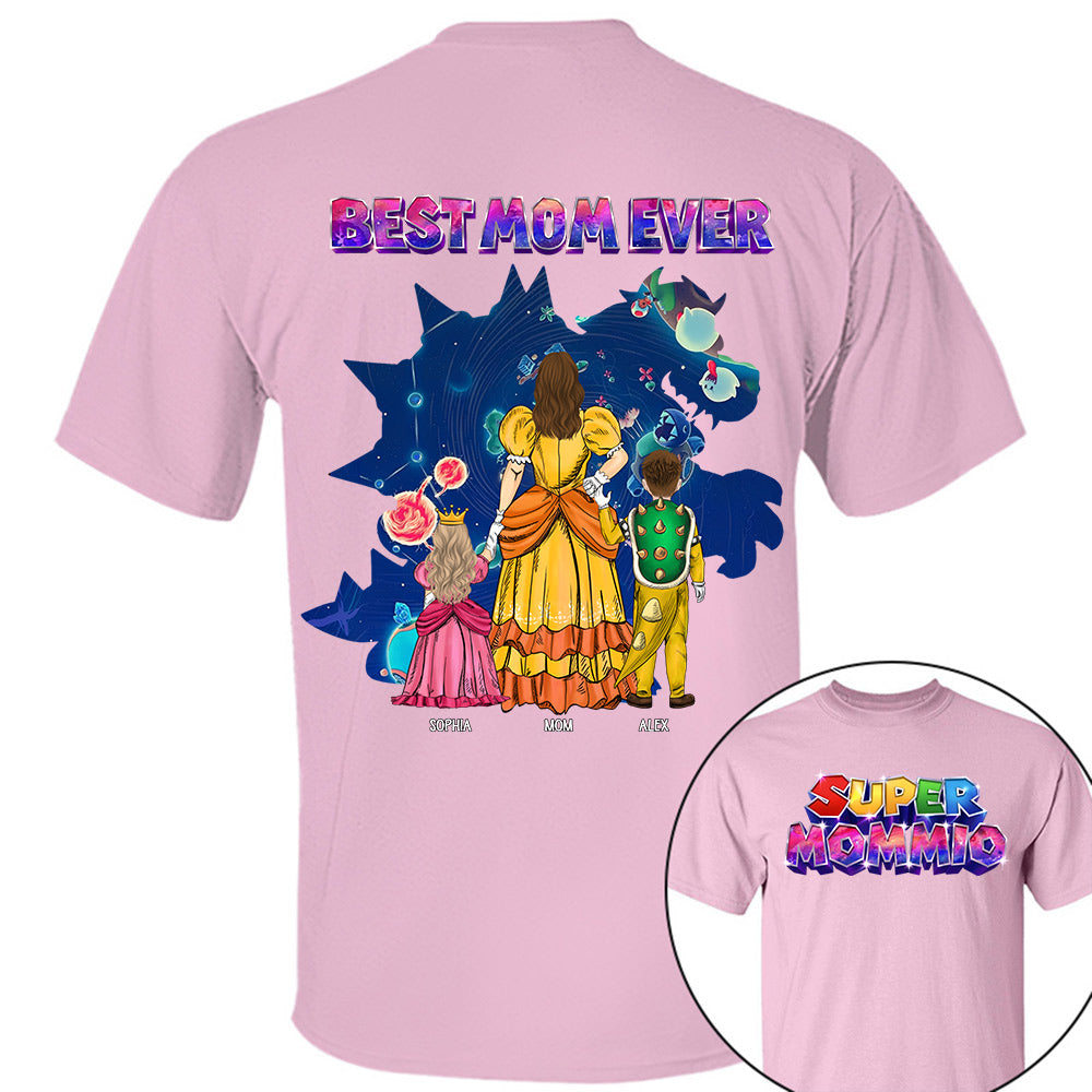 Customized Super Mommio Galaxy Gaming Shirt, Gift For Mom, Mother's Day L0411