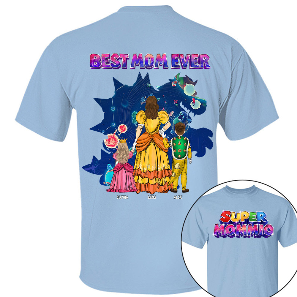 Customized Super Mommio Galaxy Gaming Shirt, Gift For Mom, Mother's Day L0411