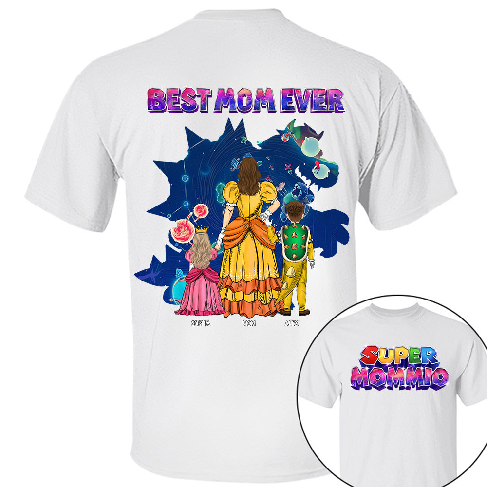 Customized Super Mommio Galaxy Gaming Shirt, Gift For Mom, Mother's Day L0411