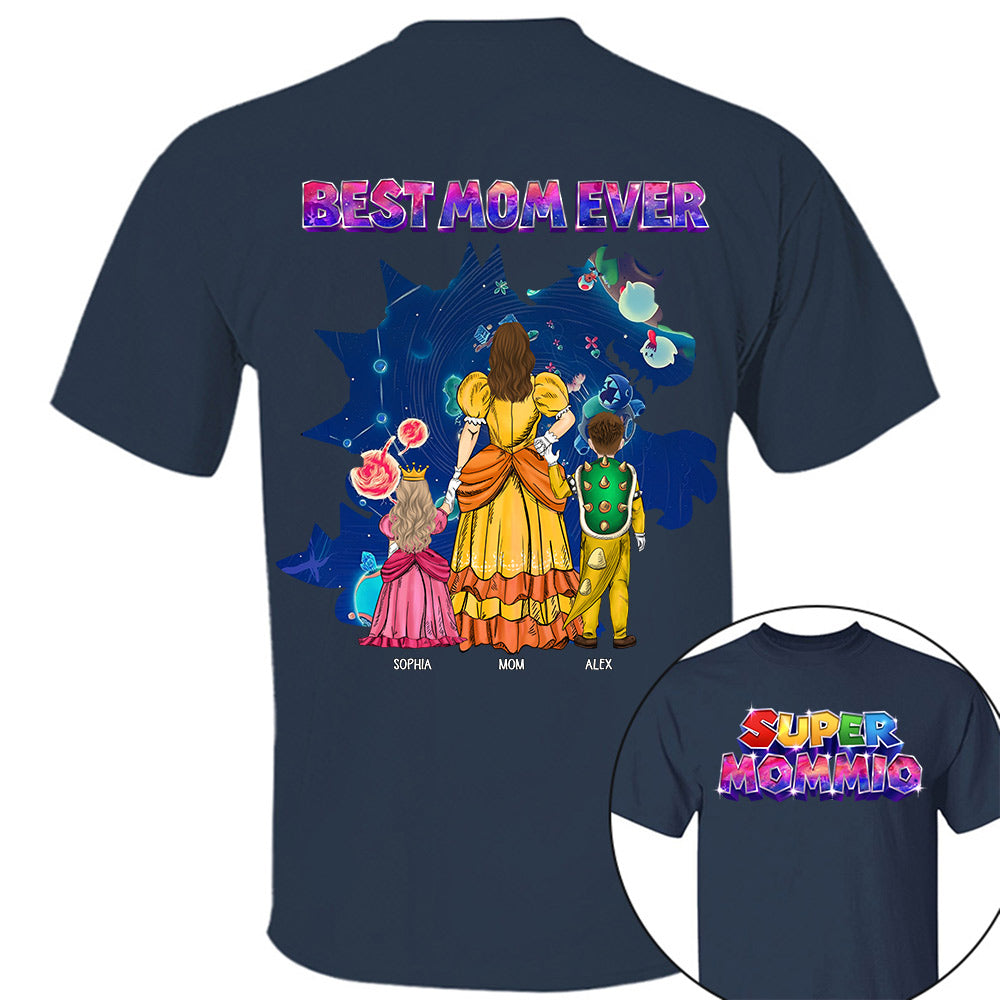 Customized Super Mommio Galaxy Gaming Shirt, Gift For Mom, Mother's Day L0411