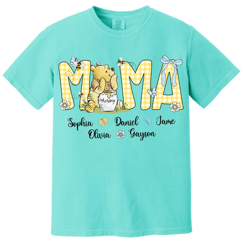 Personalized Mama Bear, Grandma Bear, Promoted to Nana T-shirt Hv01