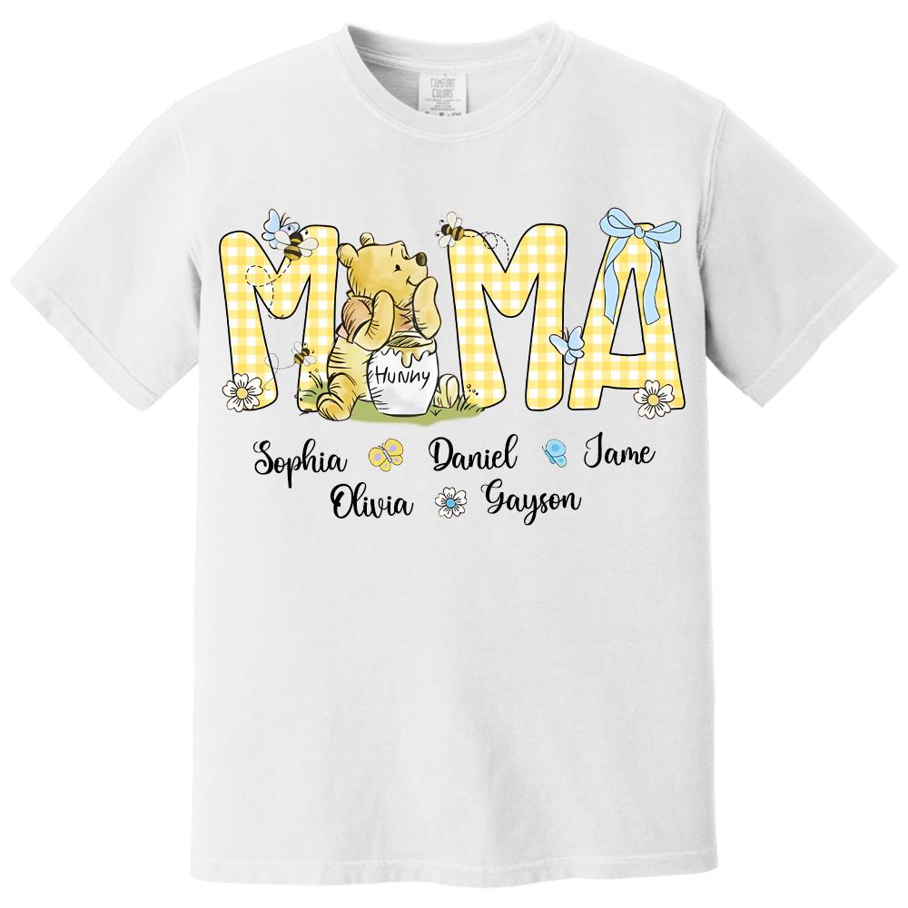 Personalized Mama Bear, Grandma Bear, Promoted to Nana T-shirt Hv01