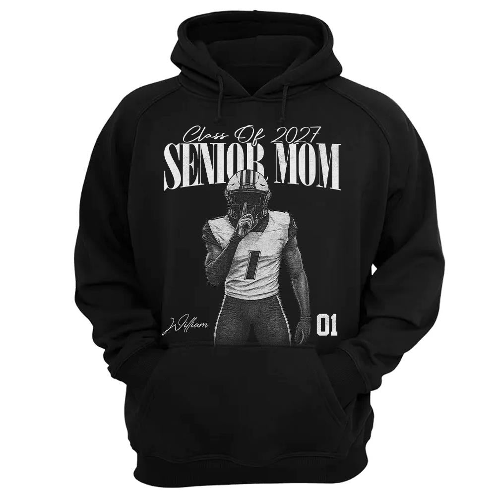Personalized Senior Mom Shirt, Custom Sports Mom Gameday Shirt Proud Family Gift T1807 Hv01