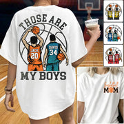 Personalized Basketball Mom Shirt Those Are My Boys/Girls/Kids Sweatshirt Gift For Basketball Mom Grandma Sport Family T1807